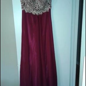 Prom/wedding dress burgundy Large